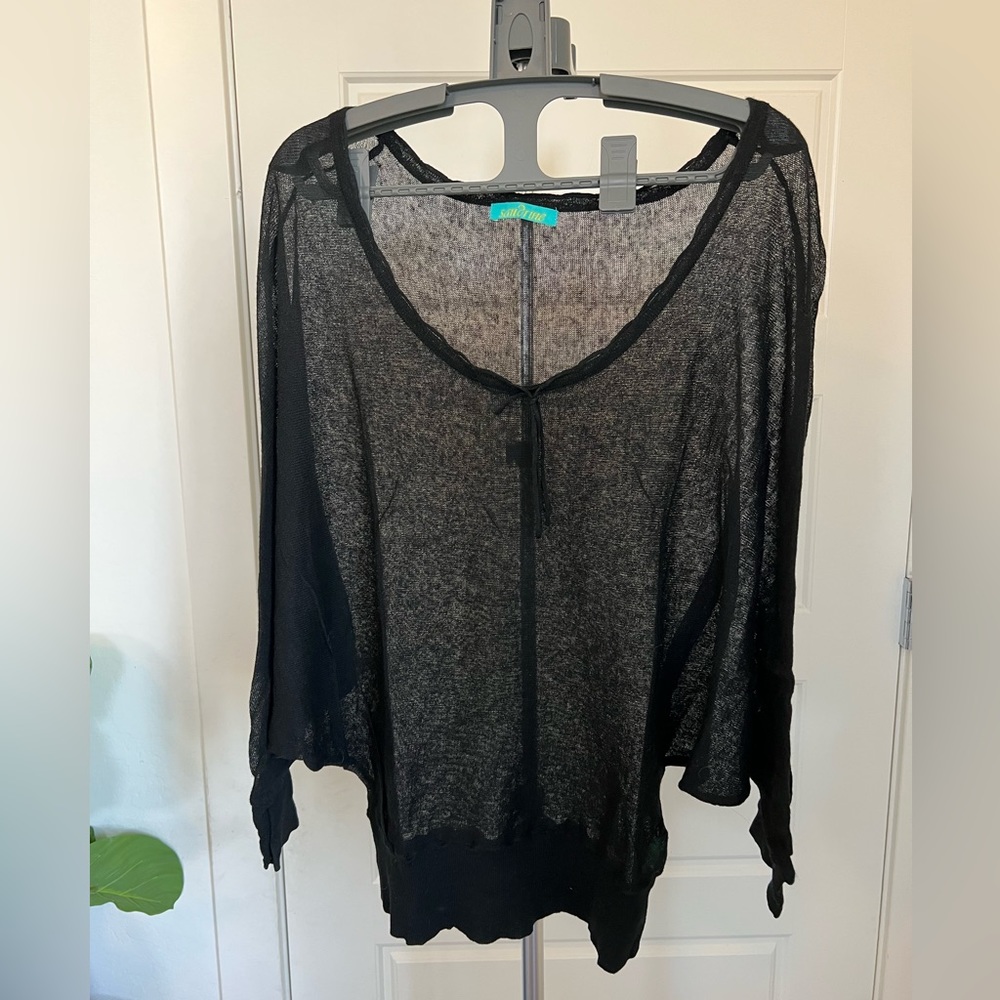 See through blouse or cover up, size small